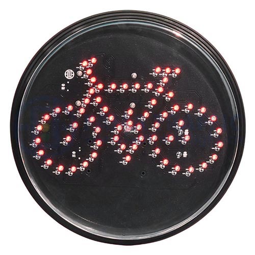 Módulo de semáforo LED para bicicleta verde, vermelho e amarelo