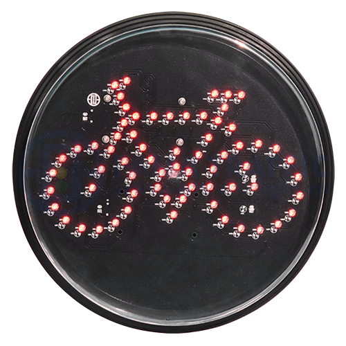 Módulo de semáforo LED para bicicleta verde, vermelho e amarelo