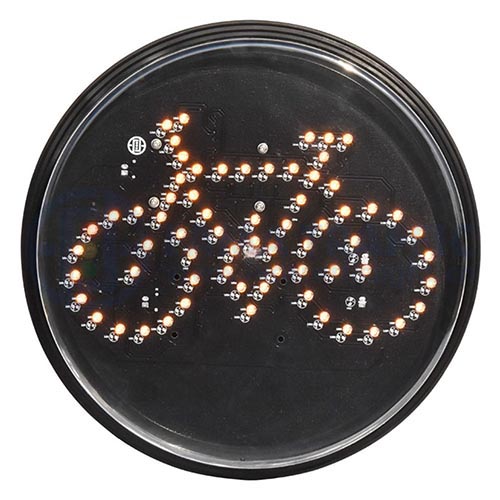 Módulo de semáforo LED para bicicleta verde, vermelho e amarelo