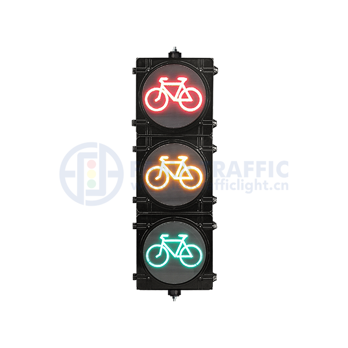 Semáforo de LED para bicicleta RYG de alto fluxo de 300 mm