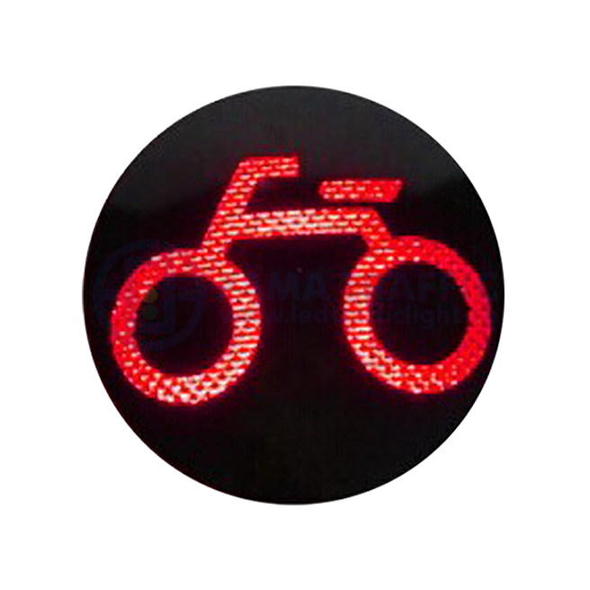 Módulo de semáforo de bicicleta vermelho de alto fluxo