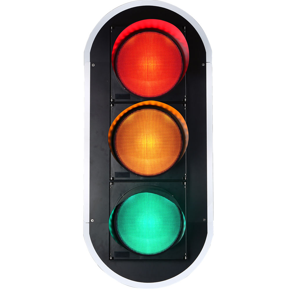 Sem&aacute;foro de alto fluxo vermelho/amarelo/verde com esfera completa