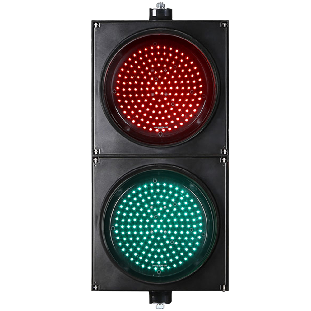 Semáforo de esfera completa vermelho/verde de baixa potência (duas unidades)