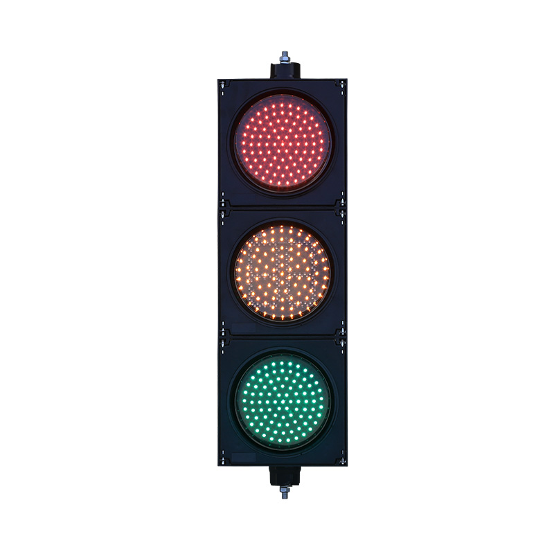 Semáforo de bola cheia vermelho/amarelo/verde de baixa potência com temporizador de contagem regressiva