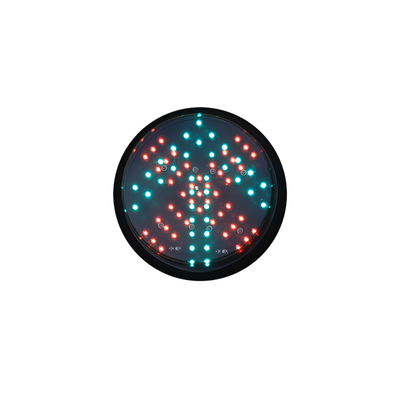 Módulo de semáforo de baixa potência com cruz vermelha e seta verde