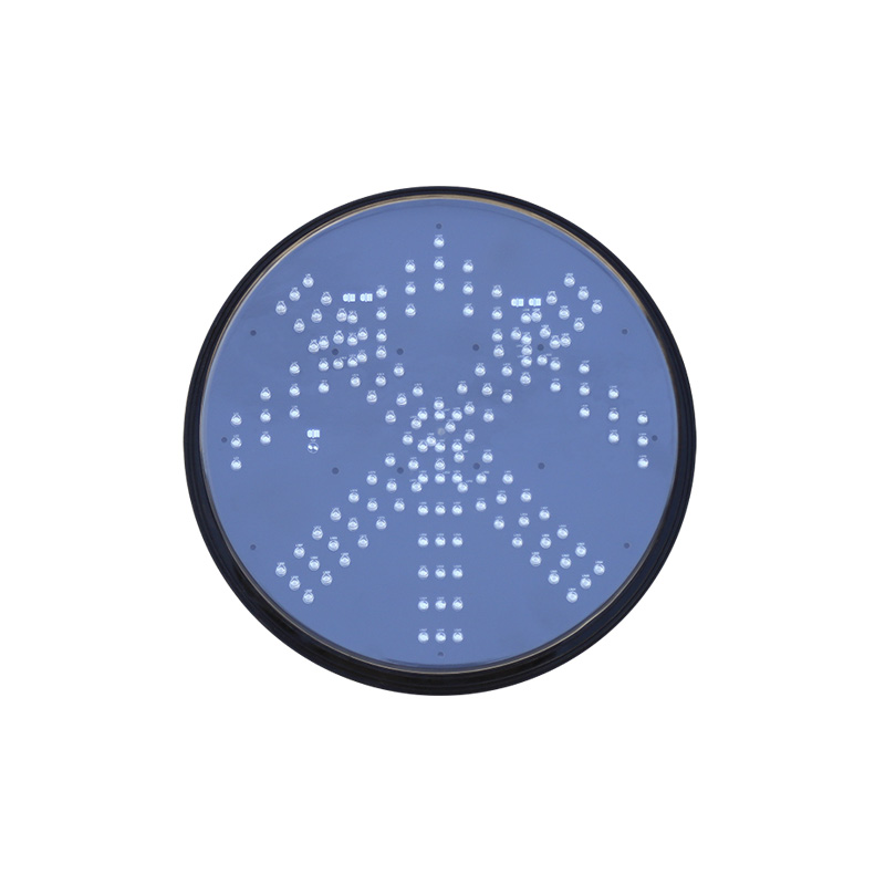 Módulo de semáforo de baixa potência com cruz vermelha e seta verde