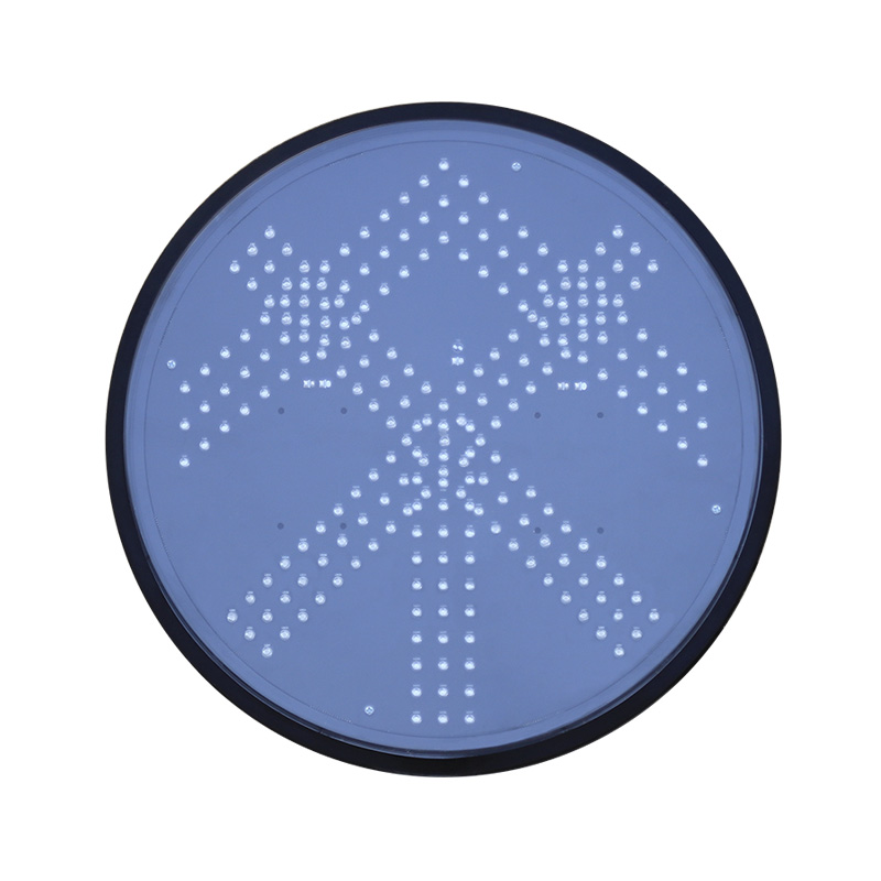 Módulo de semáforo de baixa potência com cruz vermelha e seta verde