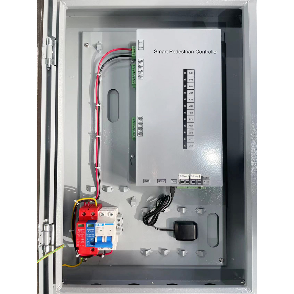 Controlador de tráfego de travessia de pedestres