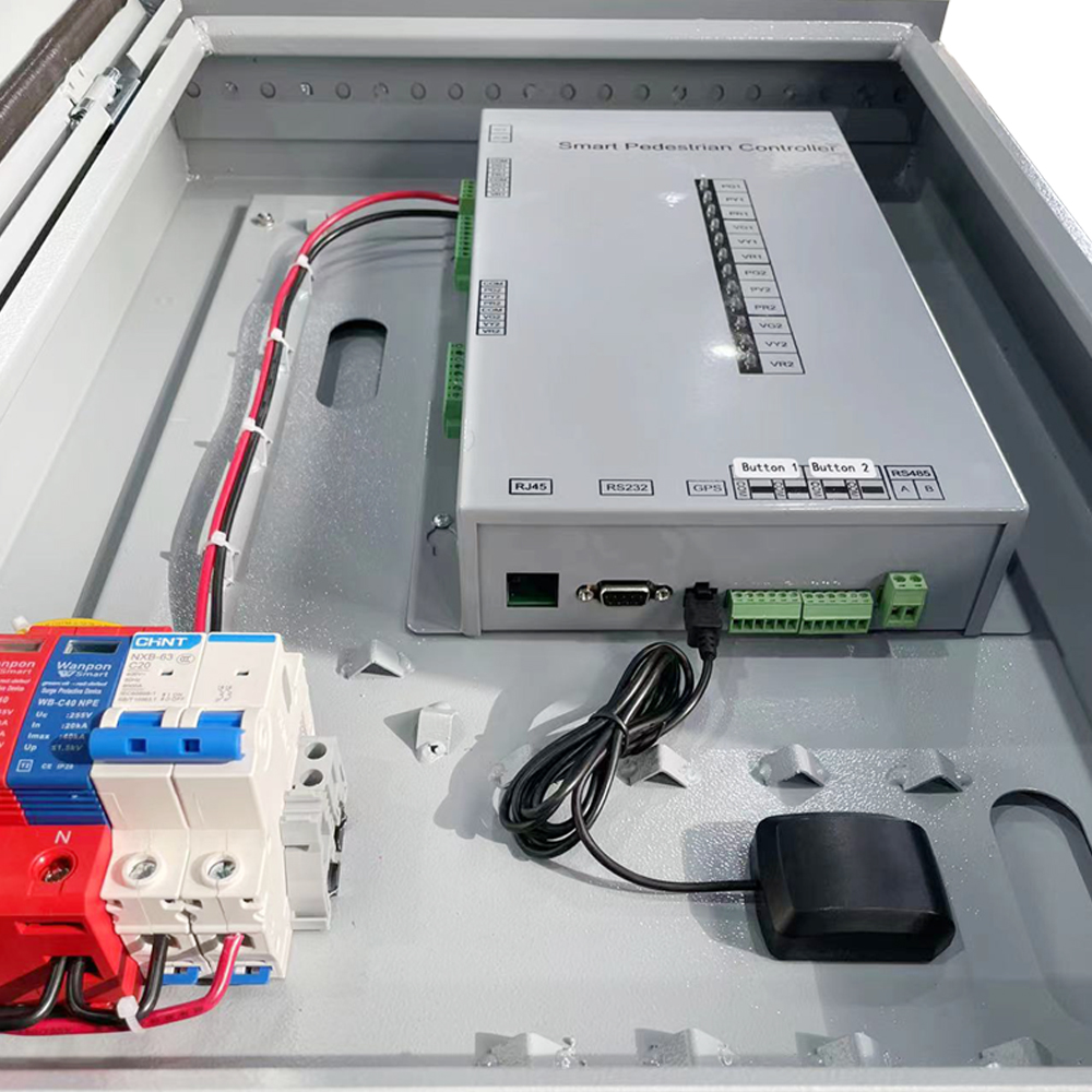Controlador de tráfego de travessia de pedestres