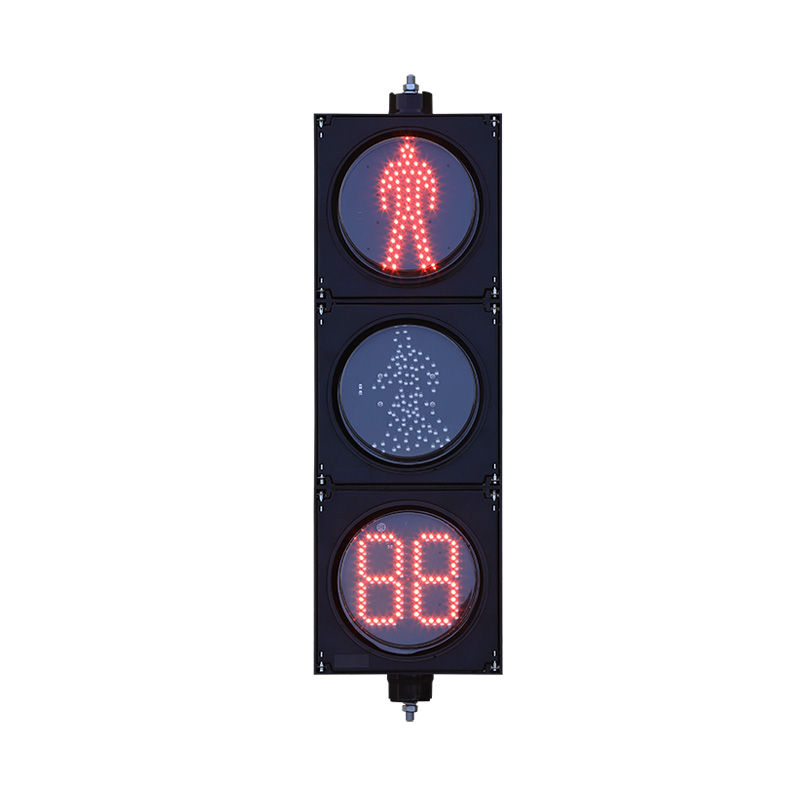 Semáforo de pedestres de baixa potência com temporizador de contagem regressiva