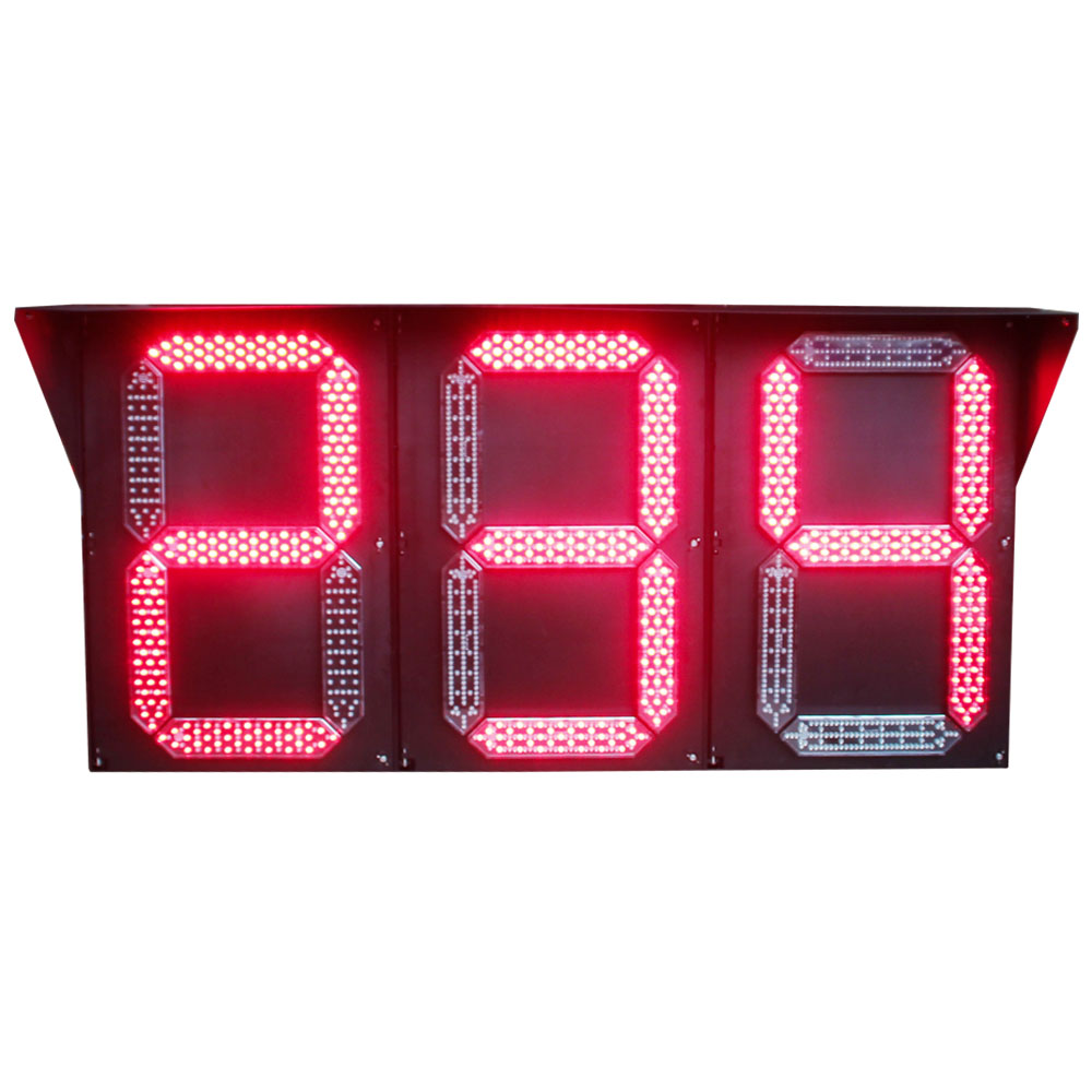 Semáforo de contagem regressiva do tipo segmento (tipo caixa)