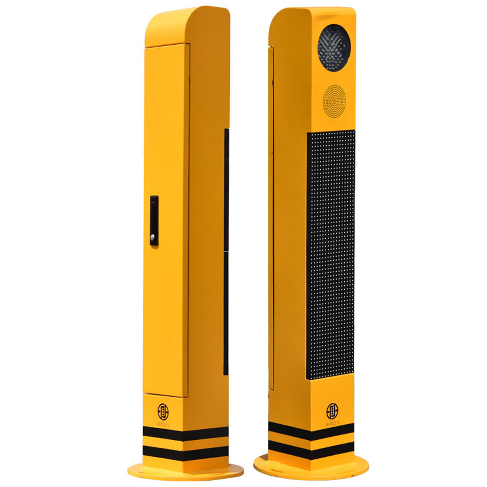 Poste de iluminação para pedestres com tela modular