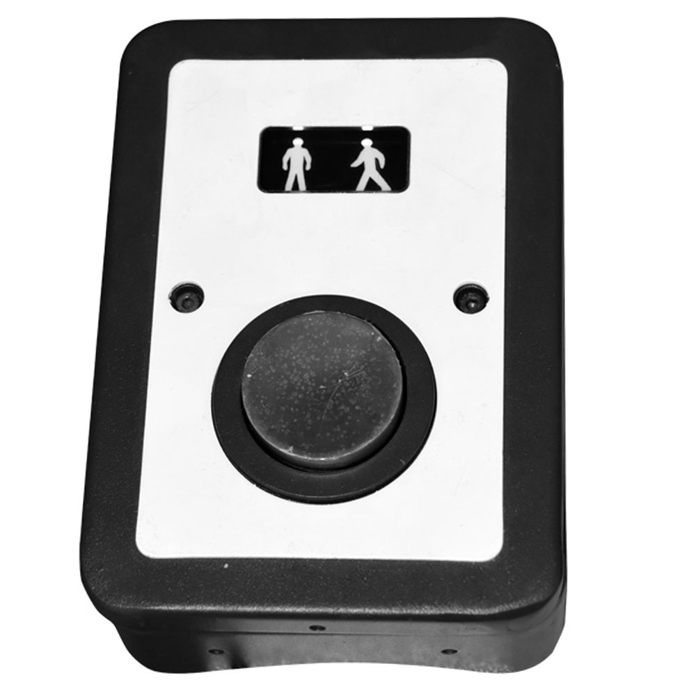 Botão de pressão para travessia de pedestres