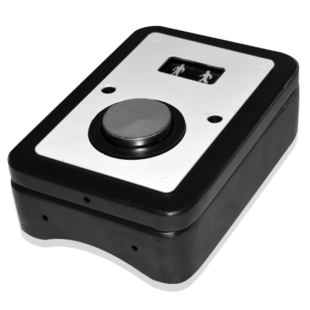 Botão de pressão para travessia de pedestres