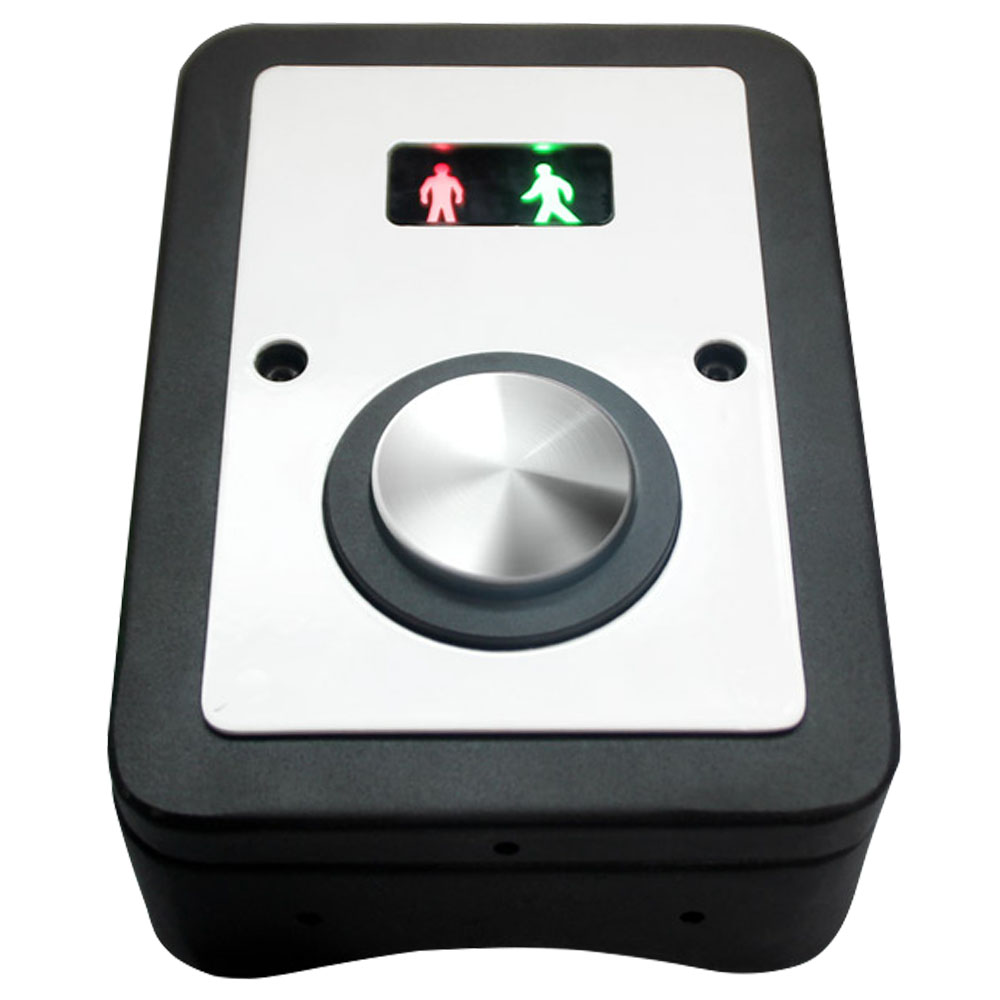 Botão de pressão para travessia de pedestres