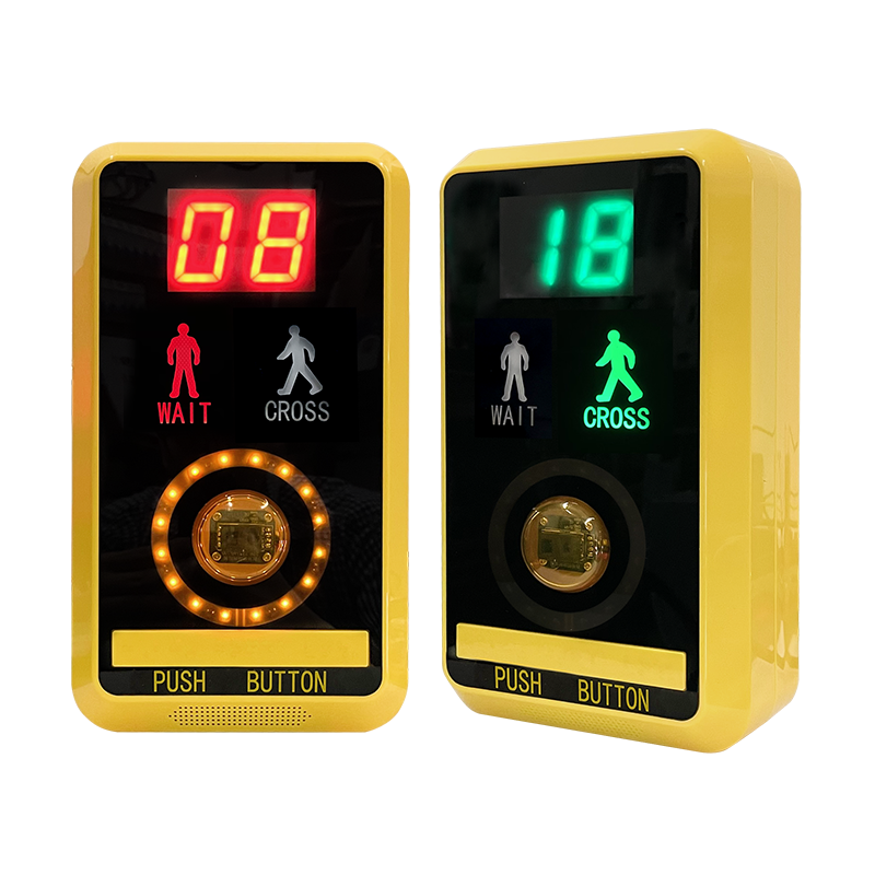 Botão de pressão para travessia de pedestres tipo indução