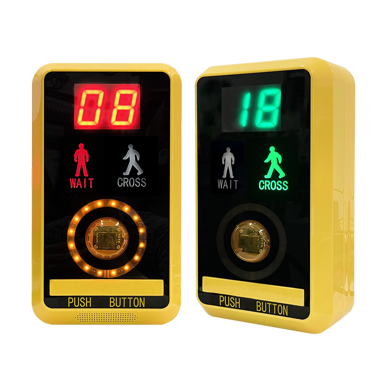 Botão de pressão para travessia de pedestres tipo indução