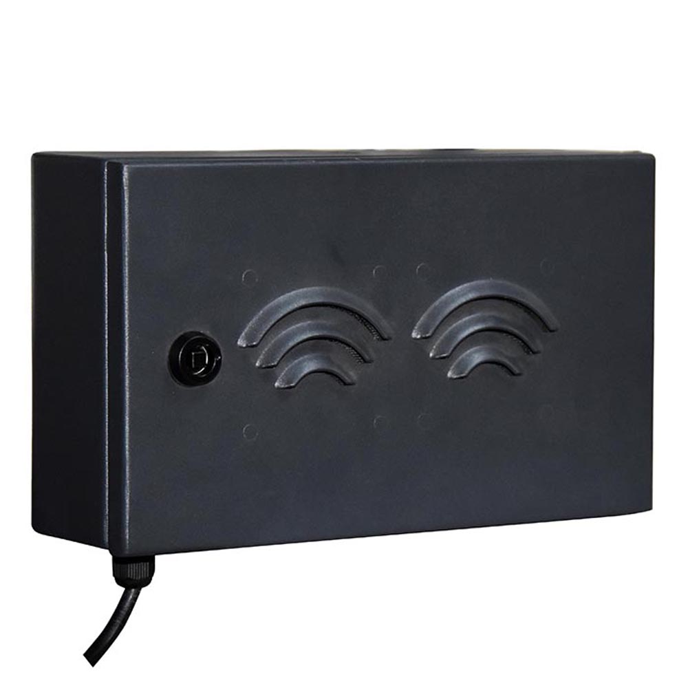 Sinais sonoros para pedestres com caixa de metal