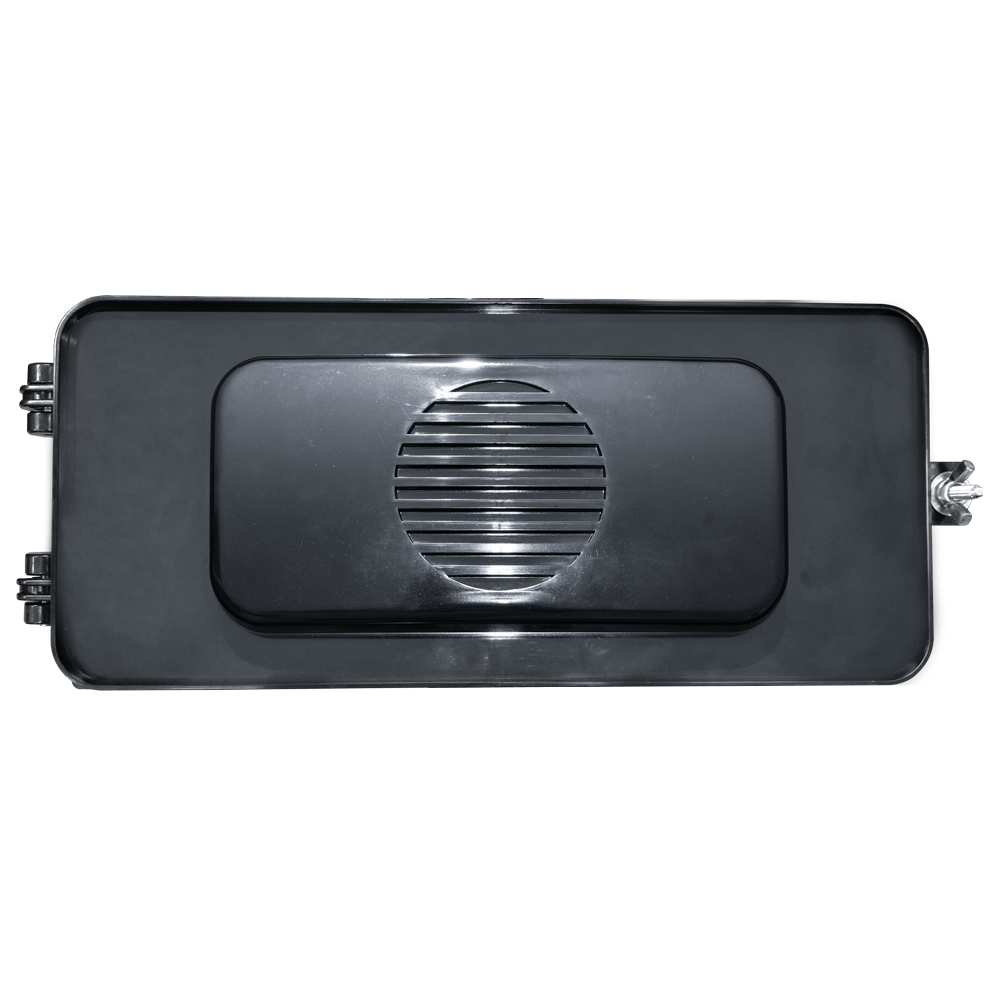 Sinais sonoros para pedestres com caixa de plástico