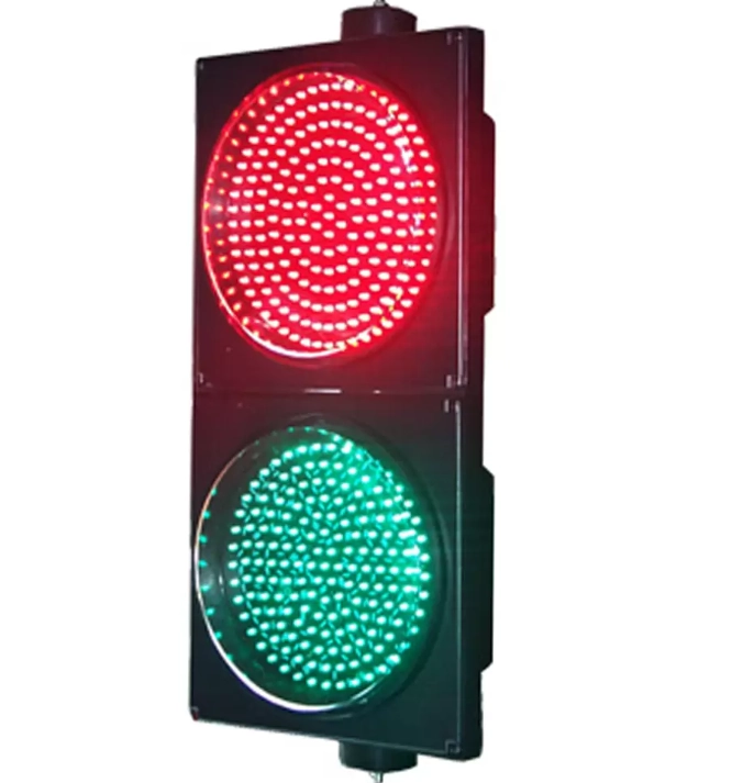 Semáforo de esfera completa vermelho/verde de baixa potência Semáforo de esfera completa vermelho/verde de baixa potência