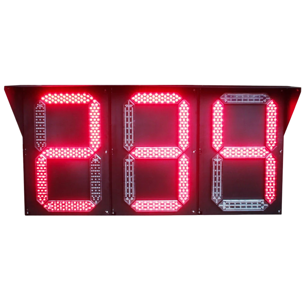 Semáforo de contagem regressiva do tipo segmento (tipo caixa)