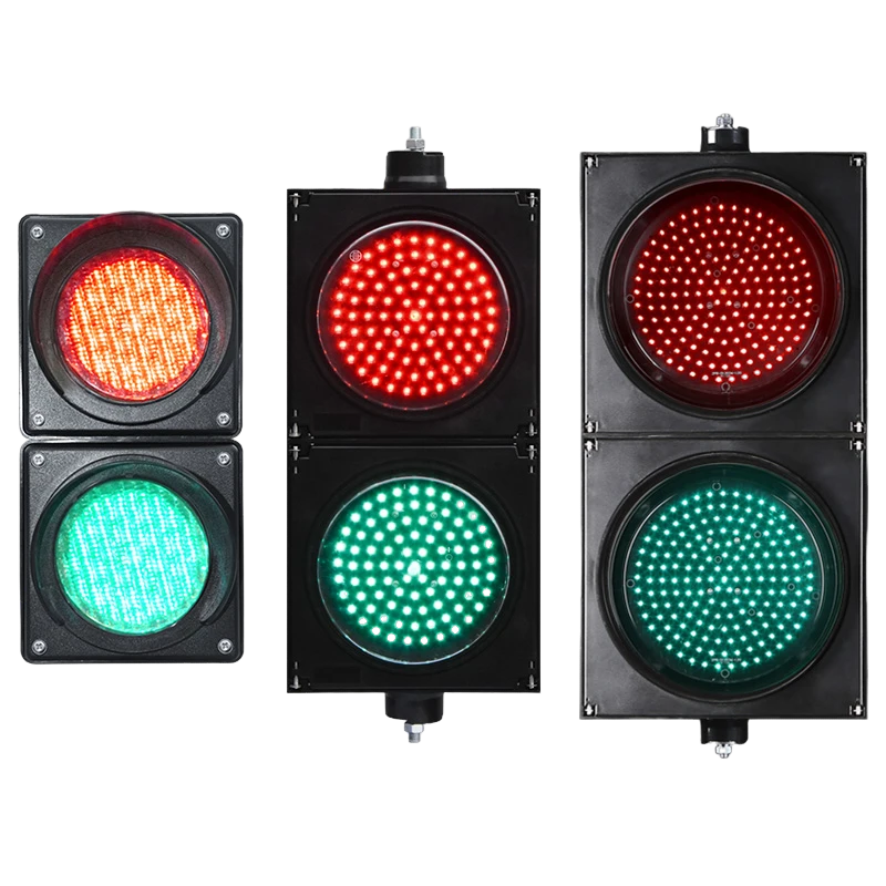 Semáforo de esfera completa vermelho/verde de baixa potência (duas unidades)