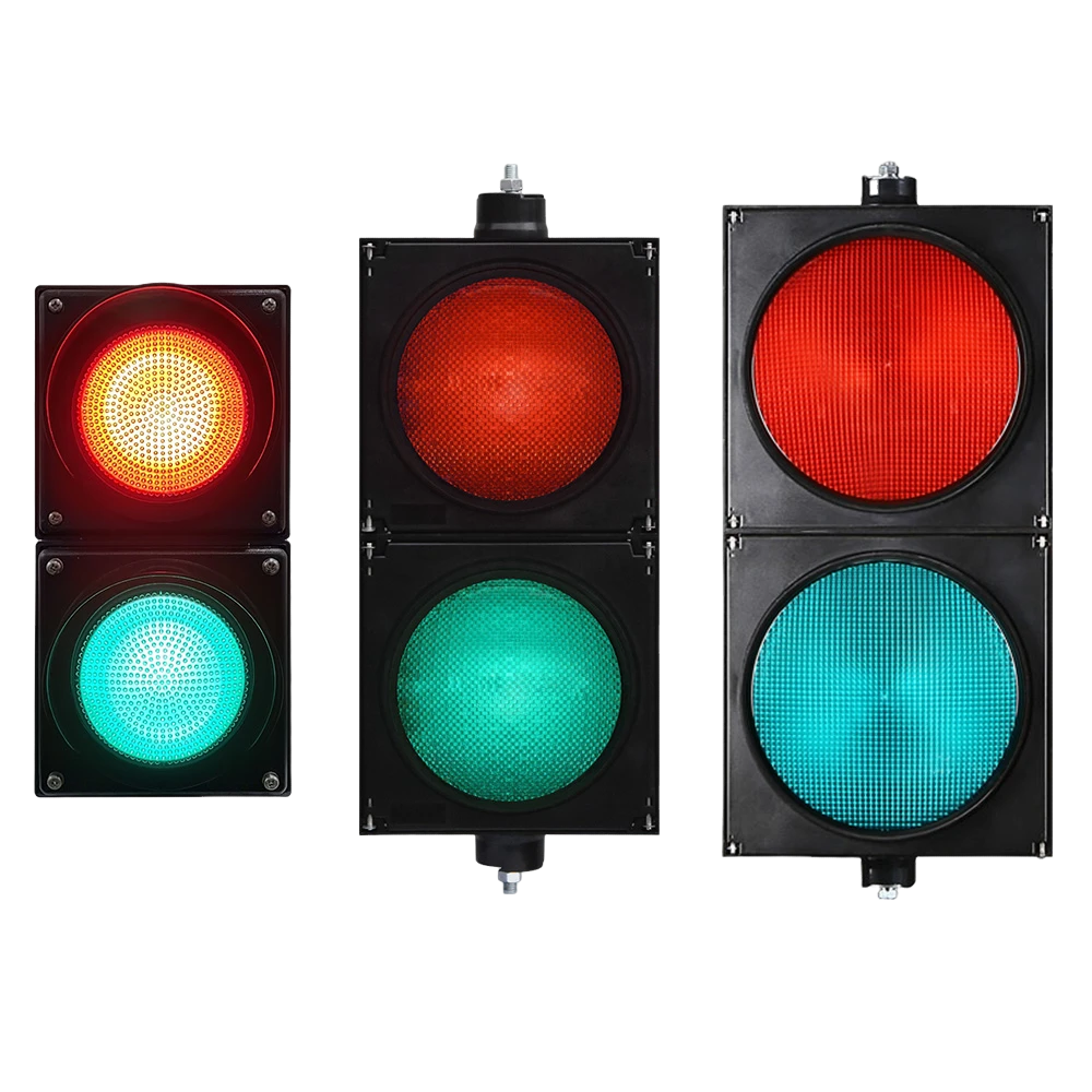 Semáforo de esfera cheia vermelho/verde de alto fluxo (duas unidades)