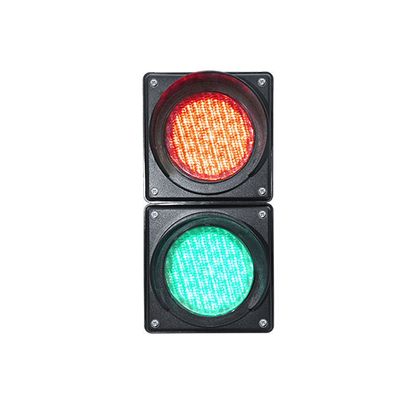 Sem&aacute;foro de baixa pot&ecirc;ncia com luzes vermelhas/verdes e formato de bola (duas unidades)