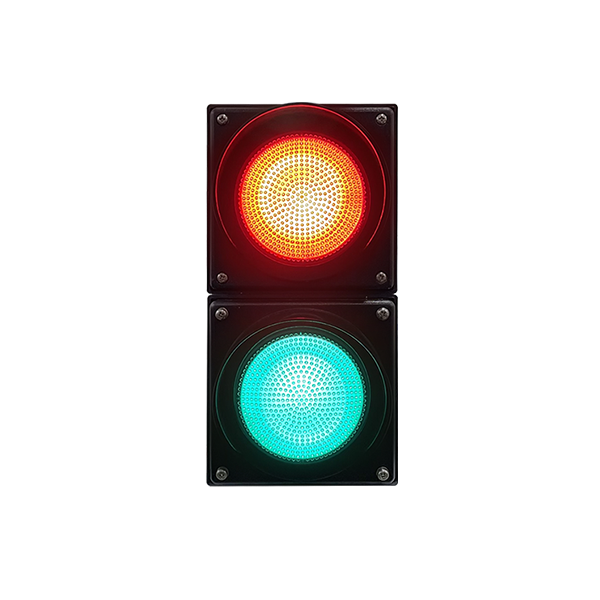 Sem&aacute;foro de alto fluxo vermelho/verde com esfera completa (duas unidades)