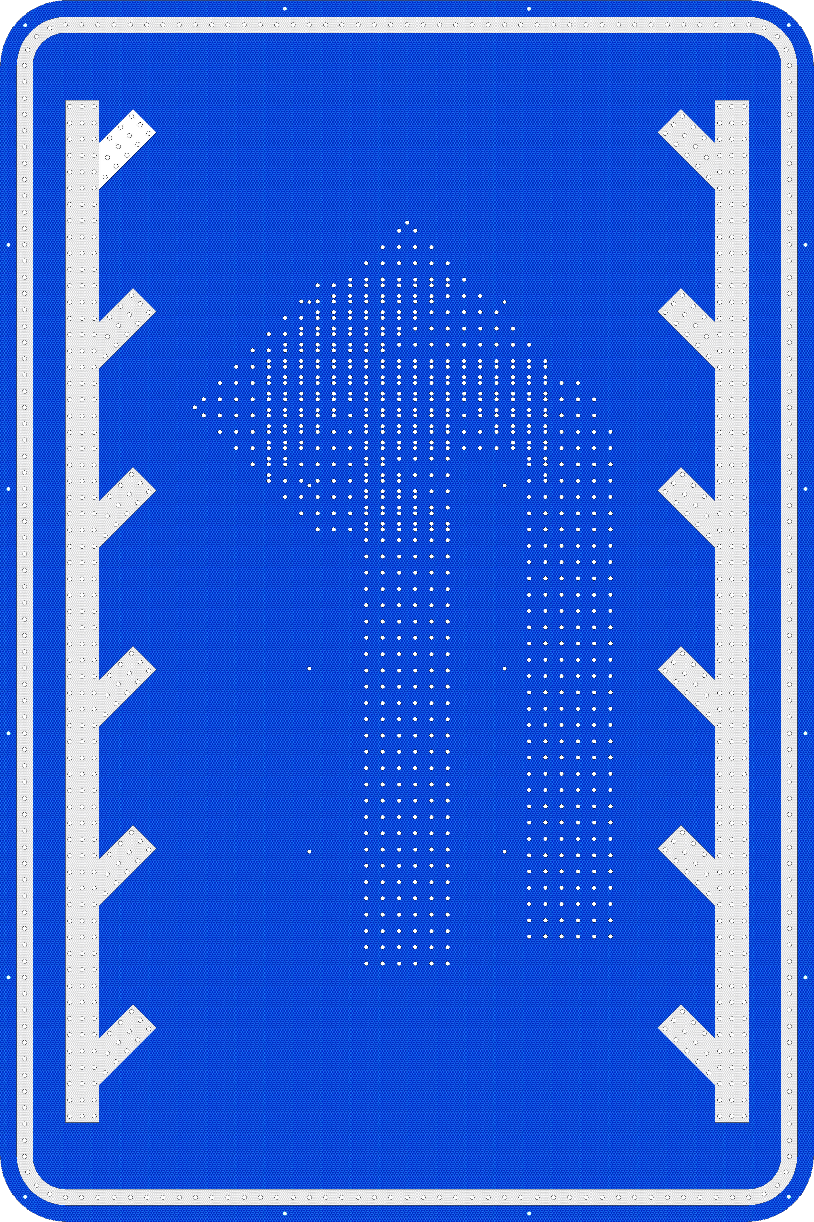 Sinal de controle de faixa