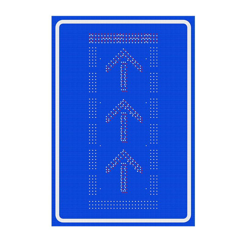 Placa de "Vire &agrave; esquerda" ou "Siga em frente"