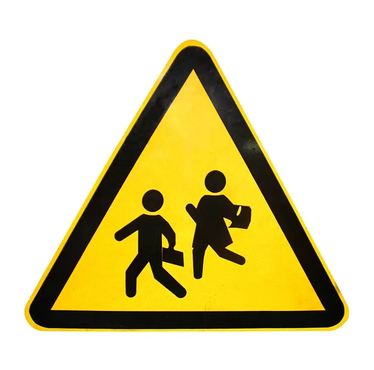 Sinal de velocidade com luzes intermitentes