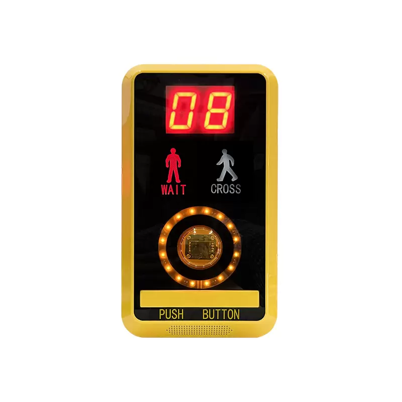 botão de travessia de pedestres sem contato